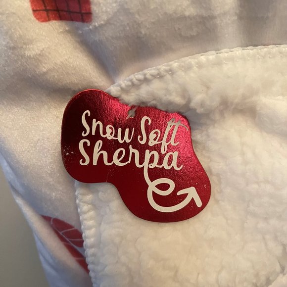 CHRISTMAS BABY BLANKET - REVERSE TO SHERPA - Picture 4 of 4